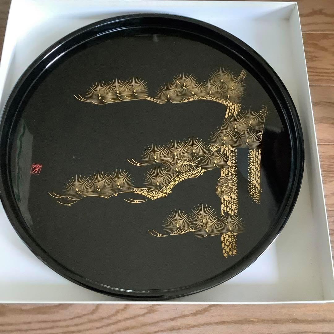 輪島塗 漆器 お盆 長手盆 道元の句 輪島塗 漆器 お盆 長手盆 道元の句